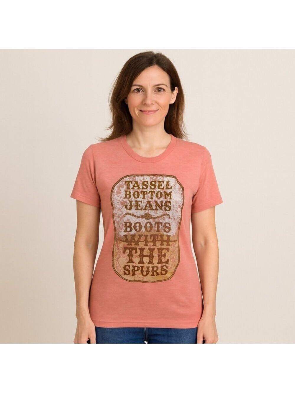 Bella Canvas Peach Tee Shirt Medium